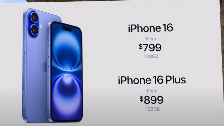 price of i phone 16 and i phone plus